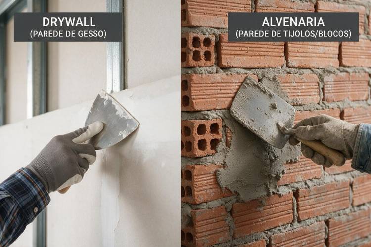 drywall ou alvenaria drywall ou alvenaria